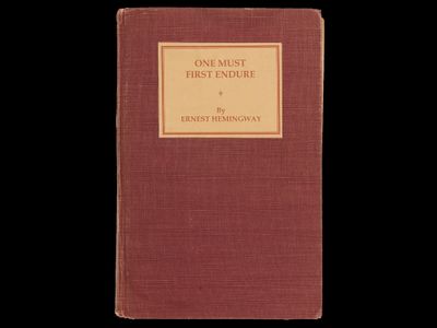 A suitcase containing Ernest Hemingway&#39;s early writings was stolen in 1922. The exhibition imagines what his first novel might have looked like.