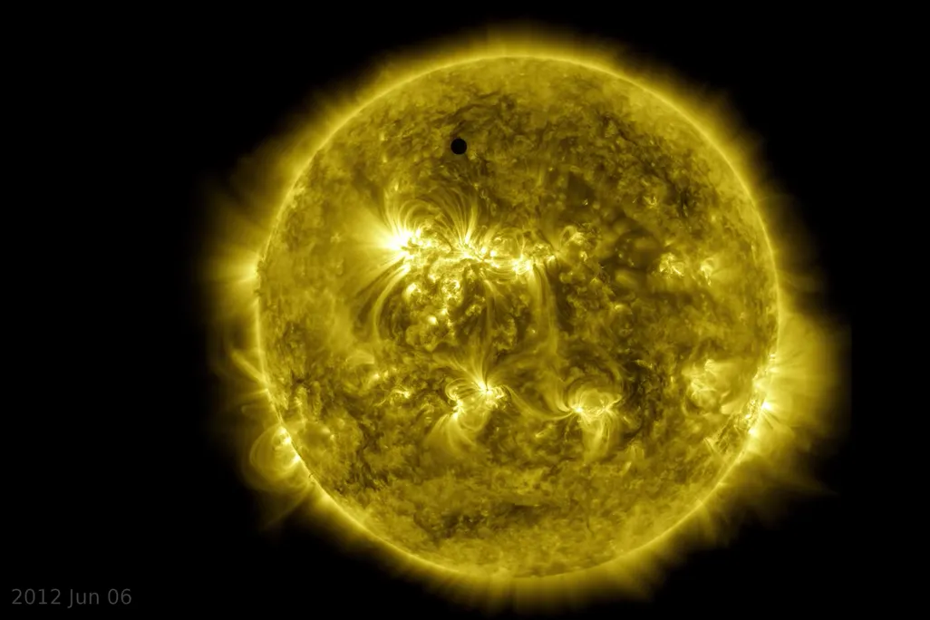 Sun on June 6, 2012 with Venus transiting