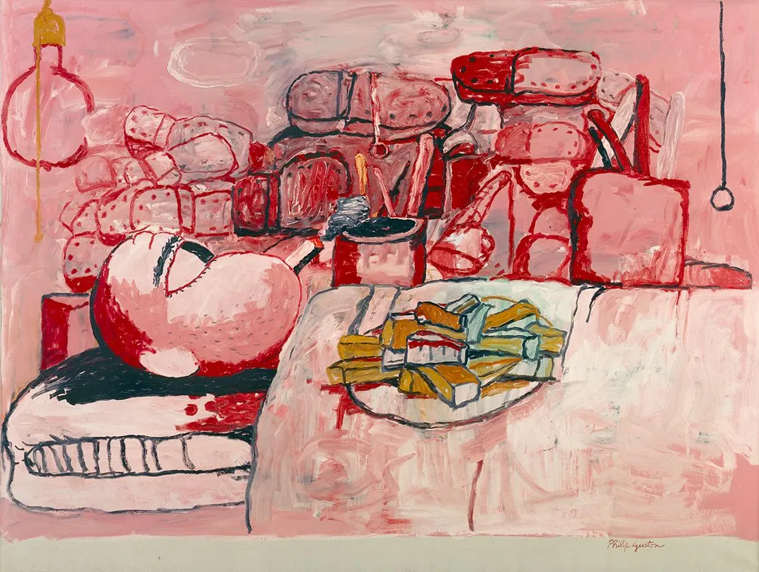 Philip Guston, Painting, Smoking, Eating, 1973