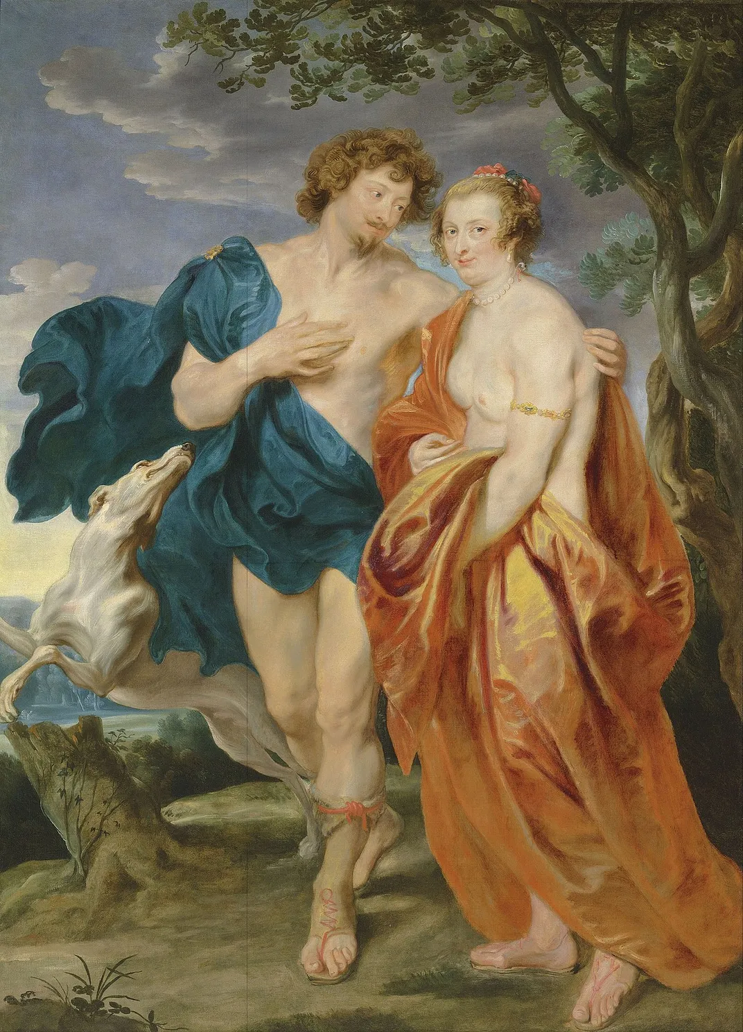 An Anthony van Dyck portrait of George and his wife, Katherine Manners, as Venus and Adonis