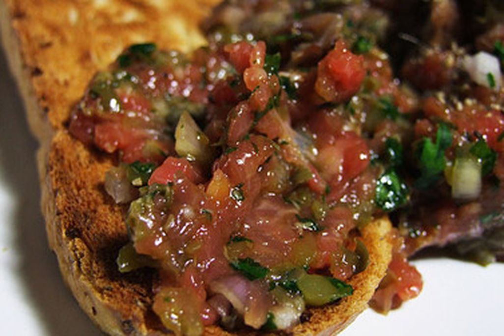 Steak tartare may not have been the best choice for this meal.