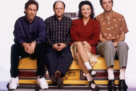 "Seinfeld"'s Jerry Seinfeld, Jason Alexander, Julia Louis-Dreyfus and Michael Richards