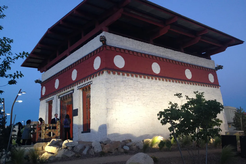 Lhakhang at dusk