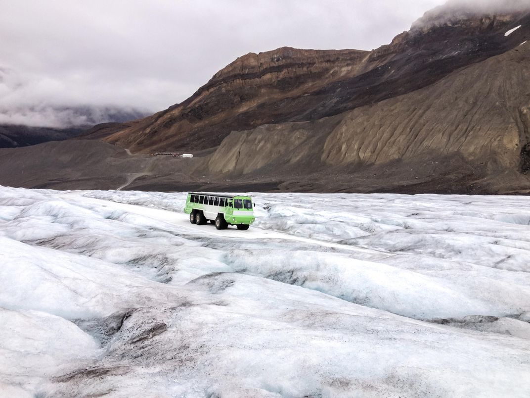 Ice coach tour of Athabasca Glacier, Banff National Park