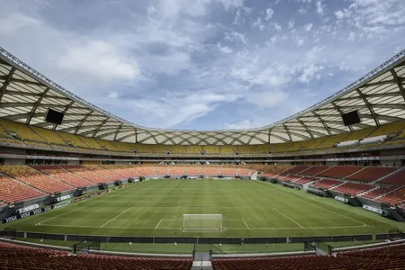Interior view of the Amazon Arena.