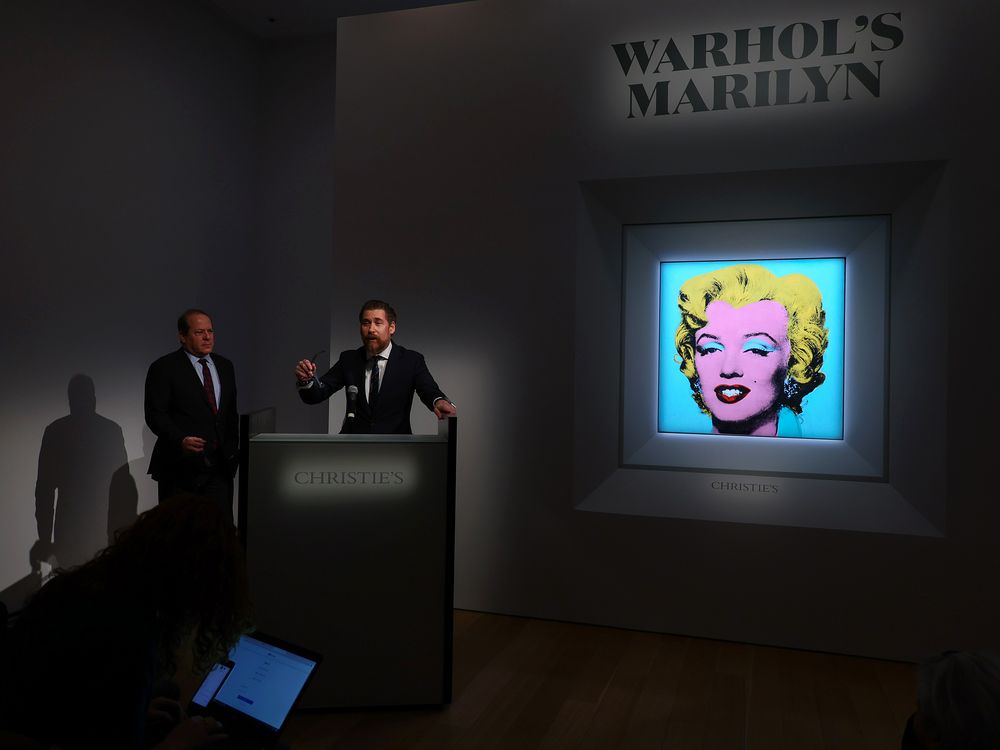 Warhol portrait of Marilyn Monroe