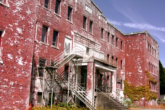 What’s left of a former residential school in British Columbia