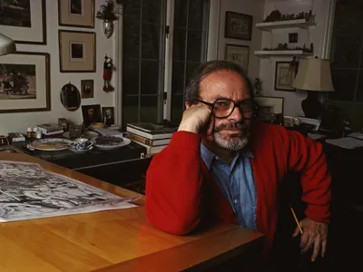 Maurice Sendak at his home in Ridgefield, Connecticut, in 1990