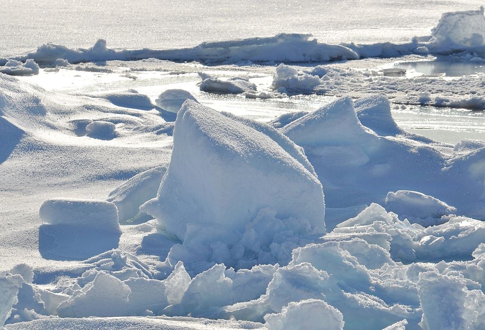 Ice on Arctic Ocean