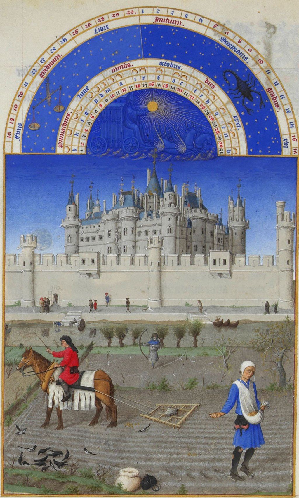 A workhorse in Les Très Riches Heures du duc de Berry