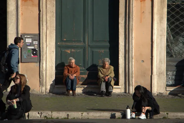 Tired eyes on mirrored faces thumbnail