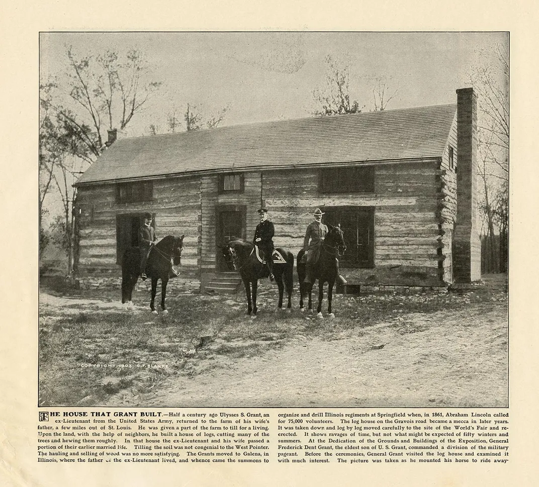 Hardscrabble, the log cabin built by Ulysses S. Grant and enslaved people at White Haven