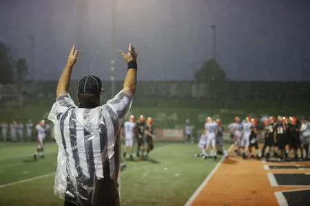 A little rain doesn&rsquo;t stop the show, and neither does a worldwide pandemic. Just months after Covid-19 gripped the globe, high school football players&mdash;and referees&mdash;were back on the field.

