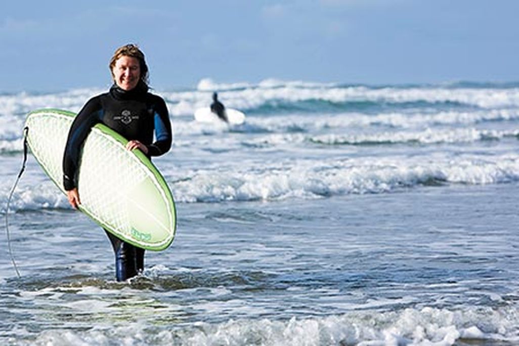 Annette von Jouanne at Oregons Otter Rock Beach