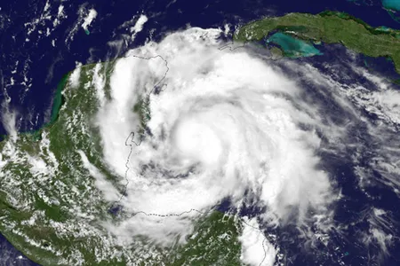 Once-Hurricane Ernesto is currently passing over Mexico as a tropical storm