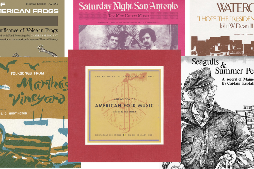 A selection of Smithsonian Folkways Records titles