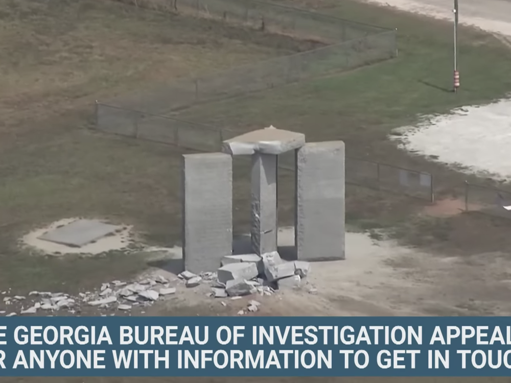 Screenshot of Youtube Clip of Georgia Stonehenge