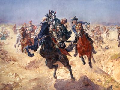 The president of Poland, the senior United States senator from Illinois and much of the Chicago political machine gathered beneath this painting, Pulaski at Savannah, on the first Monday in March.