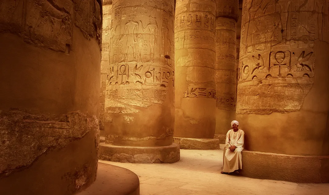 Guardian of Karnak Temple in Luxor. Credit: Jarrod Castaing