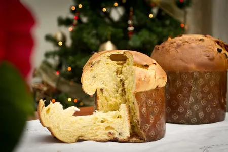  A mini-loaf of homemade panettone