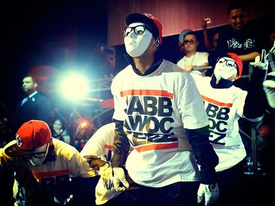 The jabbawockeez: a hip-hop dance crew from California and winners of the first season of America's Best Dance Crew