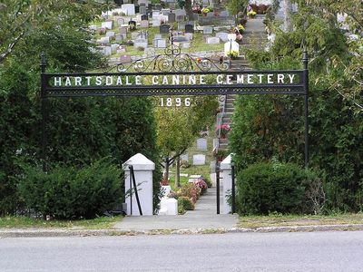 Hartsdale is the world's oldest operating pet cemetery. 
