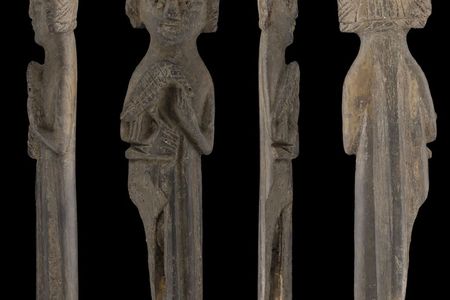 Unearthed in Norway, this crowned figure with a falcon on its right arm dates to the 13th century, and may be the oldest depiction of falconry discovered in Scandinavia.