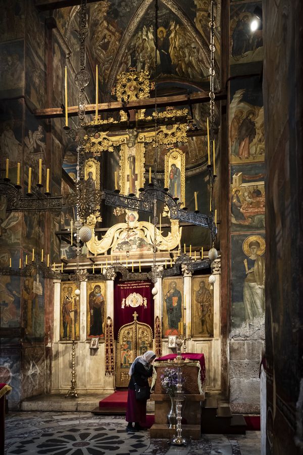 A quite moment with the relics of St. Stephen Dečani, Kosovo thumbnail