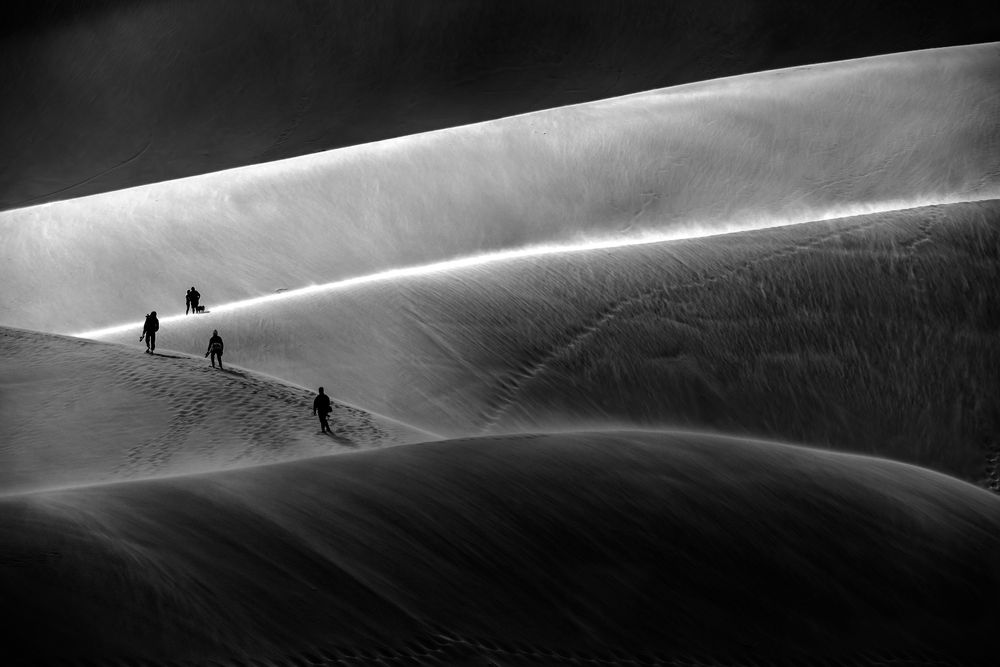 I was visiting the Great Sand Dunes National Park and was struck by the beautiful lighting before a sand storm.