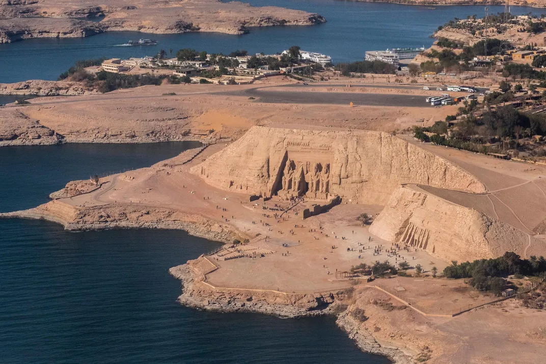 Panoramic view of Abu Simbel