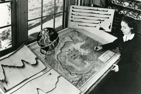 Marie Tharp's map helped vindicate plate tectonics, but her work was initially dismissed as "girl talk."