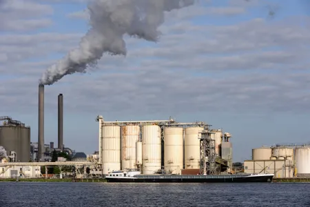 Coal-burning power plant in Amsterdam, the Netherlands.