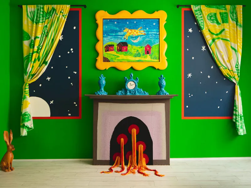 Installation view of "Goodnight House" exhibition