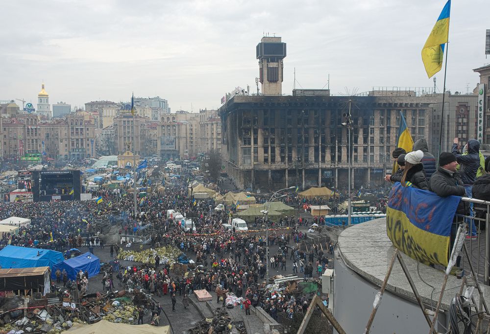 Ukraine's Independence Square February 23