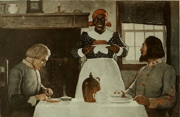 Depiction of Aunt Jemima, 1920, in the Saturday Evening Post