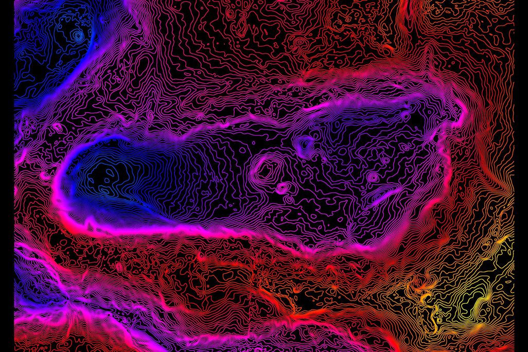 colorized footprint