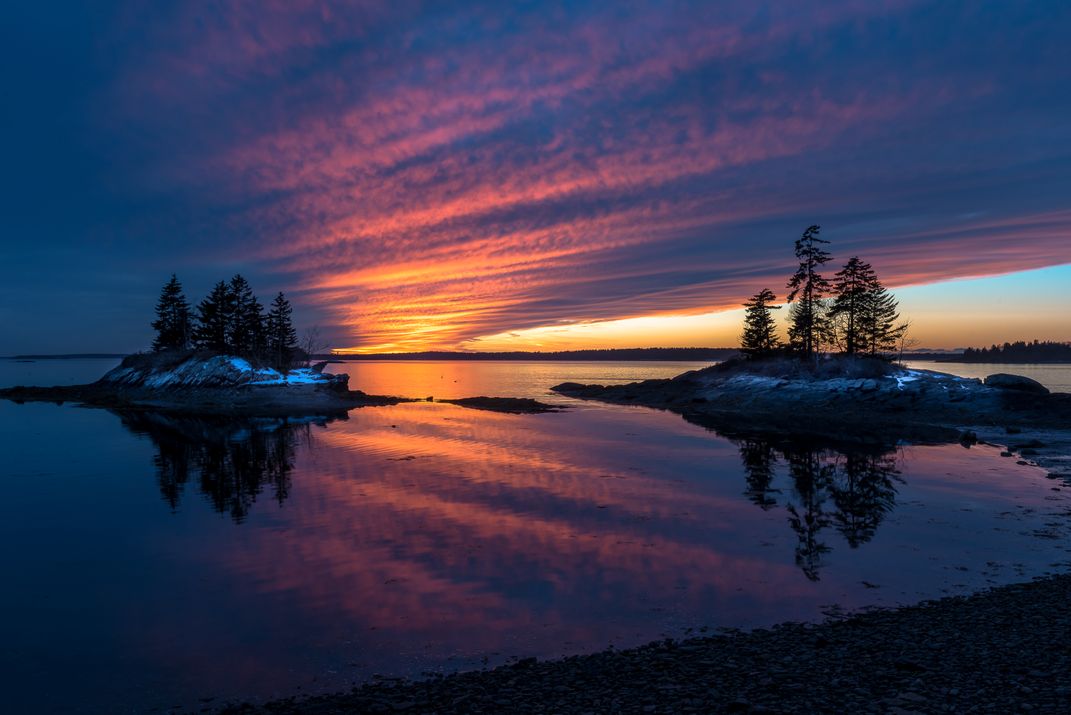 Stan Dzugan-(Winter Sunset Harpswell Maine) | Smithsonian Photo Contest ...