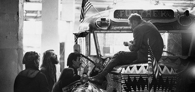 Ken Kesey on bus