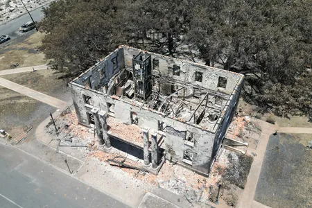 The Old Lahaina Courthouse was destroyed in a wildfire on August 11, 2023.