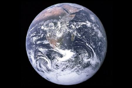 Will the Blue Marble Stay Blue? This famous Earth photo, known as The Blue Marble, was taken on December 7, 1972 by astronauts on the Apollo 17 spacecraft – the last manned lunar mission that provided humans with such an opportunity. Beautiful and fragile, the Blue Marble became a symbol of the environmental movement and part of the official Earth Day flag (Photo credit: NASA).  
