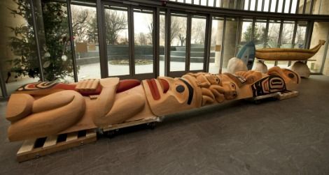 The Boxleys' totem pole