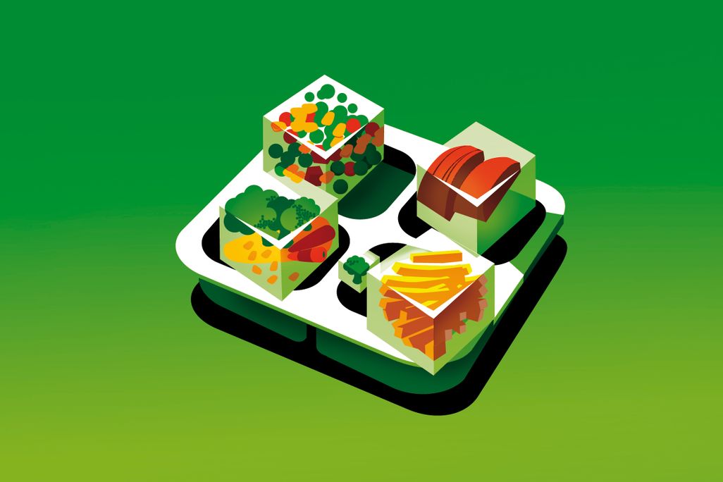 Frozen food illustration