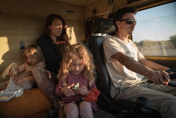 Family on the road thumbnail