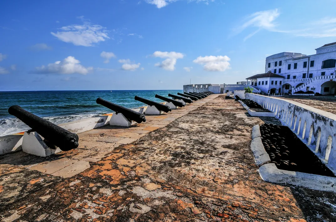 The ramparts of Cape Coast Castle