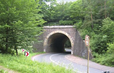 A bridge overpass in the bucolic East German countryside would have been the primary target for a flight of four Fairchild anti-tank A-10s on a 1987 cold war mission.  The bridge still stands.