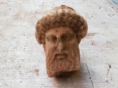 Routine sewage work in Athens unearthed a bust of Hermes, the Greek god of trade, wealth, luck, fertility, animal husbandry, sleep, language, thieves and travel.