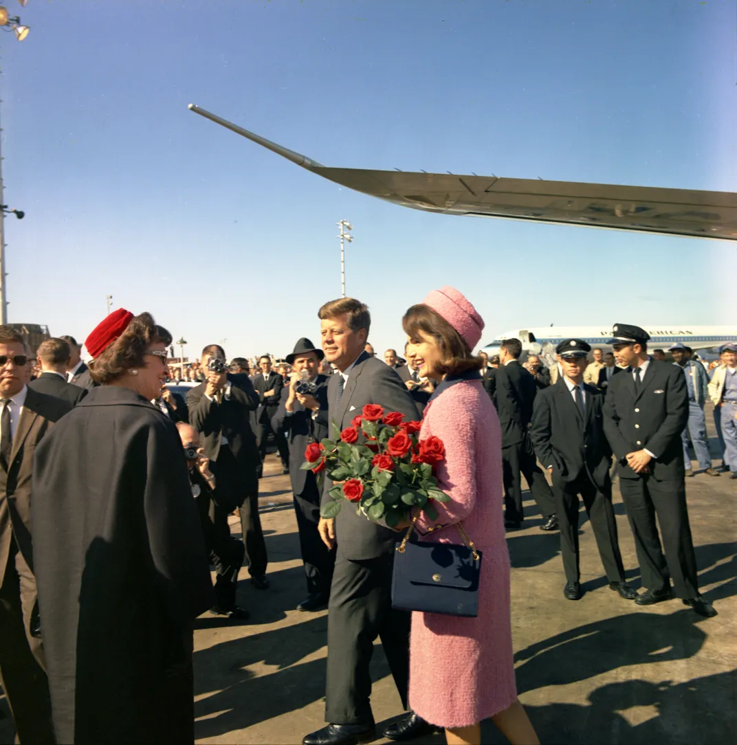 JFK and First Lady at Love Field