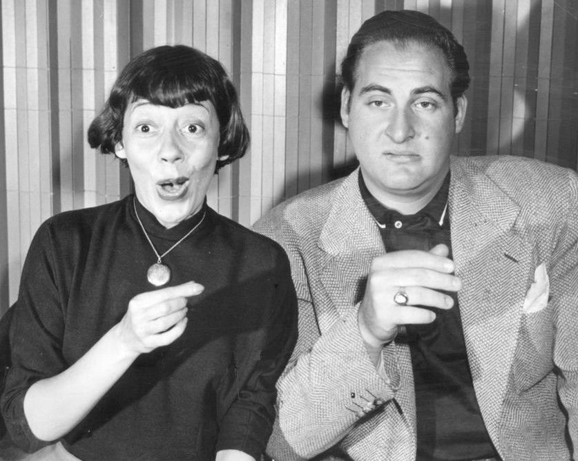 Promotional photo of Imogene Coca and Sid Caesar from Your Show of Shows