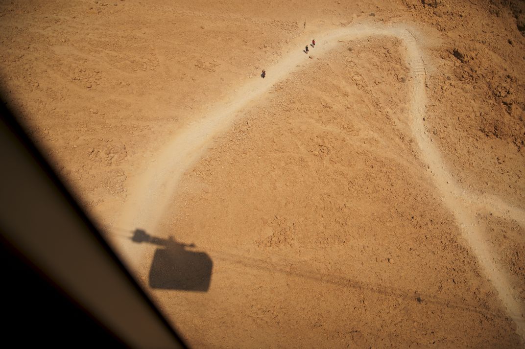 The view of Masada Snake Path from the cable car | Smithsonian Photo ...