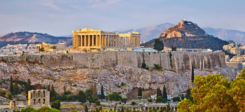 Classical Greece Features mainland Greece and the islands of Santorini and Crete